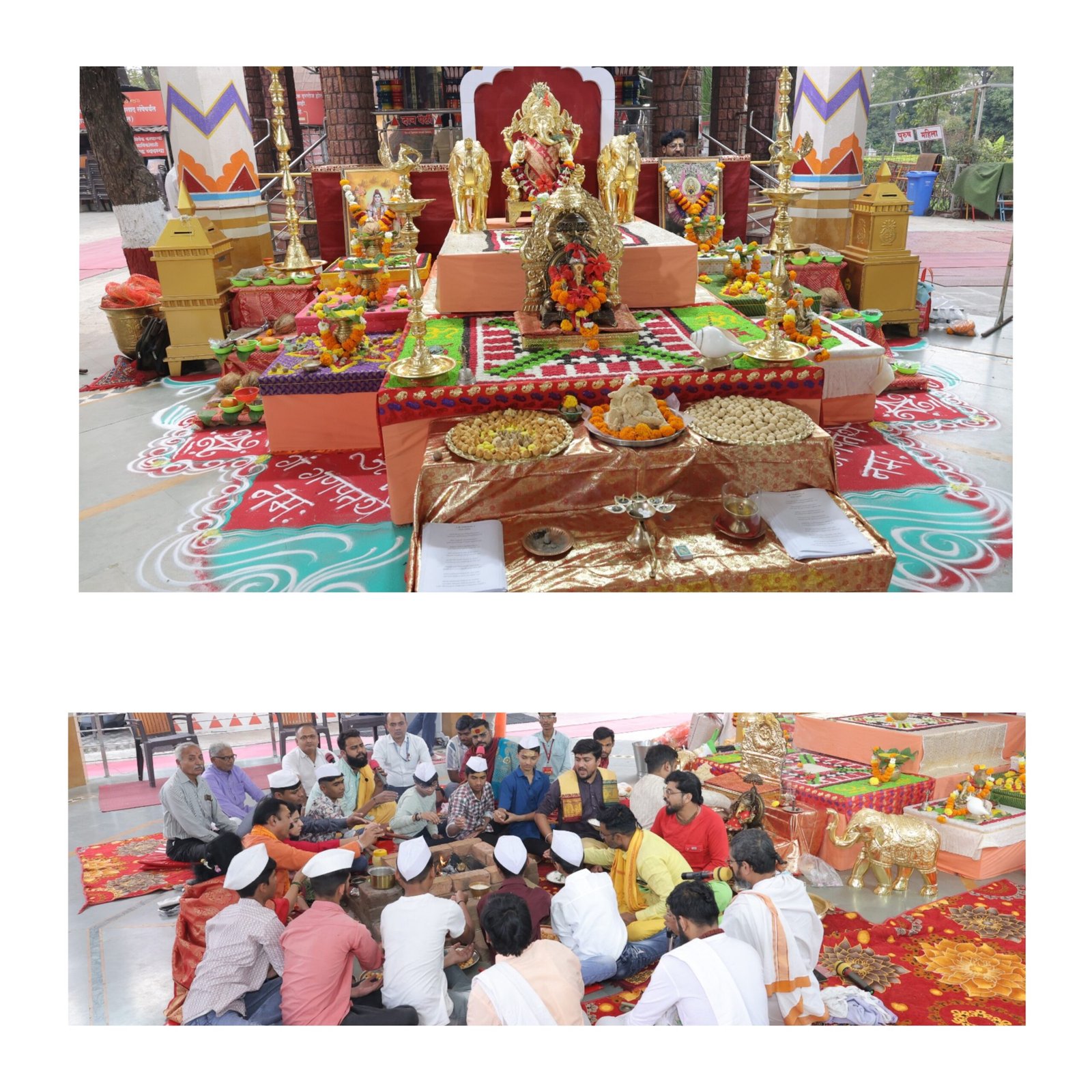 श्री मंगळग्रह मंदिरात विद्याविनायक यागास मंगलमय प्रारंभ,  गणेश जयंती व वसंत पंचमीचे औचित्य साधत बुद्धिवर्धनासाठी विशेष धार्मिक आयोजन