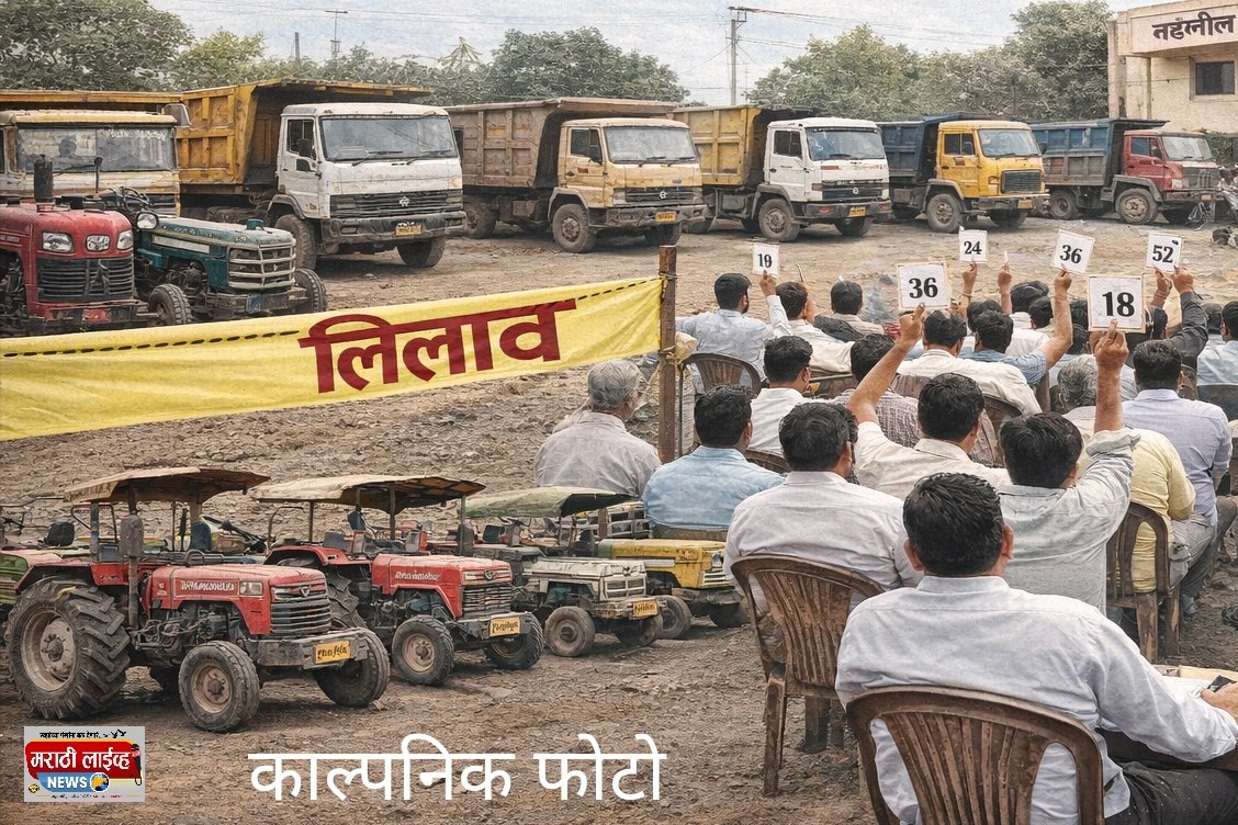 अवैध गौण खनिज वाहतूक प्रकरणातील जप्त वाहनांचा लिलाव जाहीर , 18 फेब्रुवारी रोजी तहसील कार्यालय, अमळनेर येथे प्रक्रिया; ट्रॅक्टर, डंपर, ट्रॉलीसह अनेक वाहनांचा समावेश