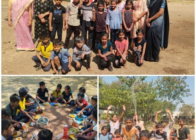 पर्ल इंटरनॅशनल स्कूलमध्ये होळी-धूलिवंदन उत्साहात साजरे , वाईटावर चांगल्याच्या विजयाचा संदेश; विद्यार्थ्यांचा रंगोत्सवात आनंदोत्सव