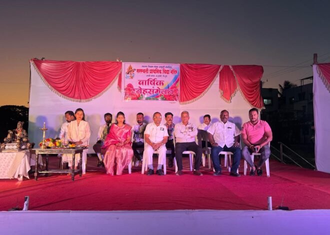 सरस्वती शाळेत स्नेहसंमेलन संपन्न ज्येष्ठ समाजसेवक , प्रवचनकार,डॉ. रवींद्र भोळे ह्यांचा सन्मान