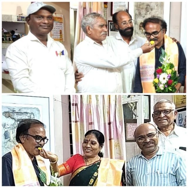 साहित्य अकादमी पुरस्कार जाहिर झाल्याप्रित्यर्थ राजू बाविस्कर यांचा अण्णासाहेब सुपडू सुतार फाऊंडेशन जळगाव तर्फे जाहिर सत्कार*