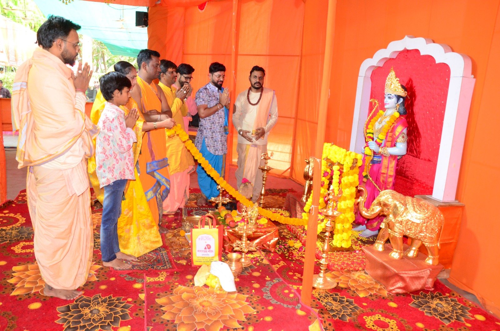 श्री मंगळग्रह मंदिरात मंगलमय वातावरणात श्रीराम जन्मोत्सव साजरा