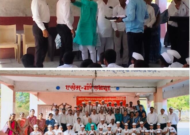 निवृत्तीच्या आधीच शिक्षकाने केले विद्यार्थी व पालकांचे तोंड गोड!* , ज्ञानदानाच्या सेवेला गोड स्पर्श; विलास चौधरी सरांनी वाढदिवशी विद्यार्थ्यांना दिली खास भेट