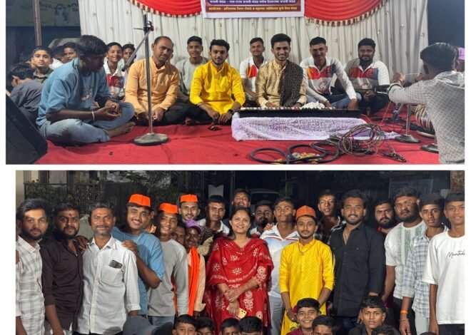 नगरदेवळ्यात रामनवमी पूर्वसंध्येला भजन संध्येत भक्तिरसाचा जल्लोष