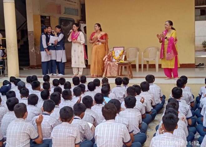 ए.टी. झांबरे माध्यमिक विद्यालयात हनुमान जयंतीनिमित्त भक्तीमय व संस्कारमय सोहळा उत्साहात  ​