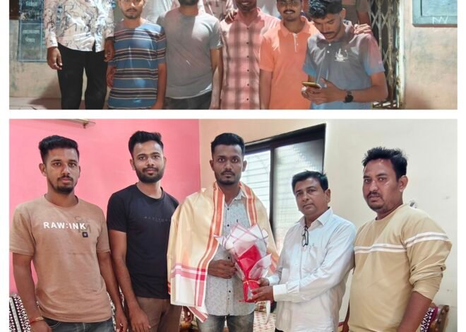 संघर्षातून यशाचा शिखर गाठला!  देवगाव–देवळीच्या अमोल महाजनची पोलिस दलात निवड