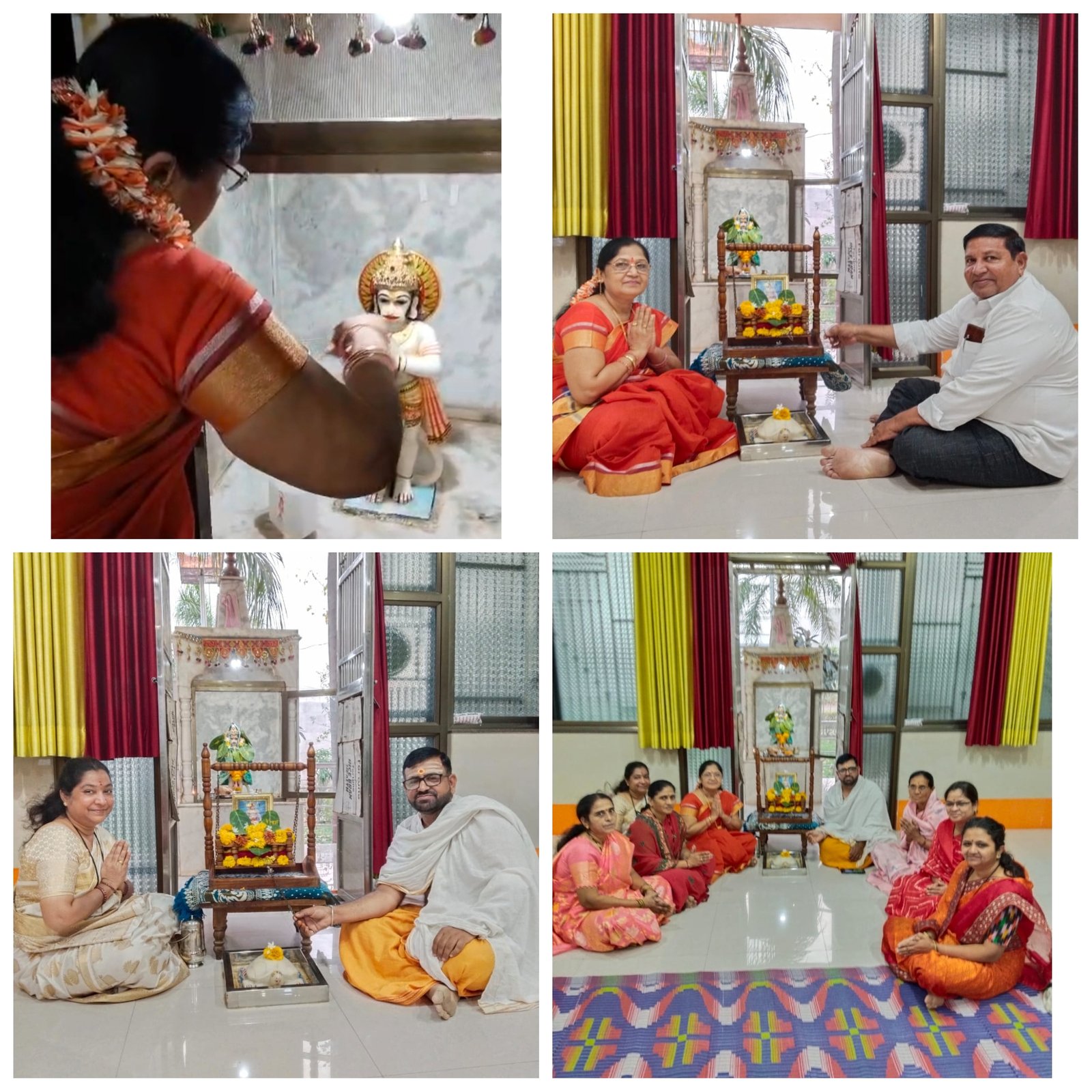 हनुमान जन्मोत्सव भक्तिभावात साजरा; संत गजानन महाराज मंदिरात पहाटेपासून धार्मिक कार्यक्रम,  स्तोत्र, आरती, पाळणा सोहळा आणि हरिनामाच्या गजरात भक्तांचा उत्स्फूर्त सहभाग