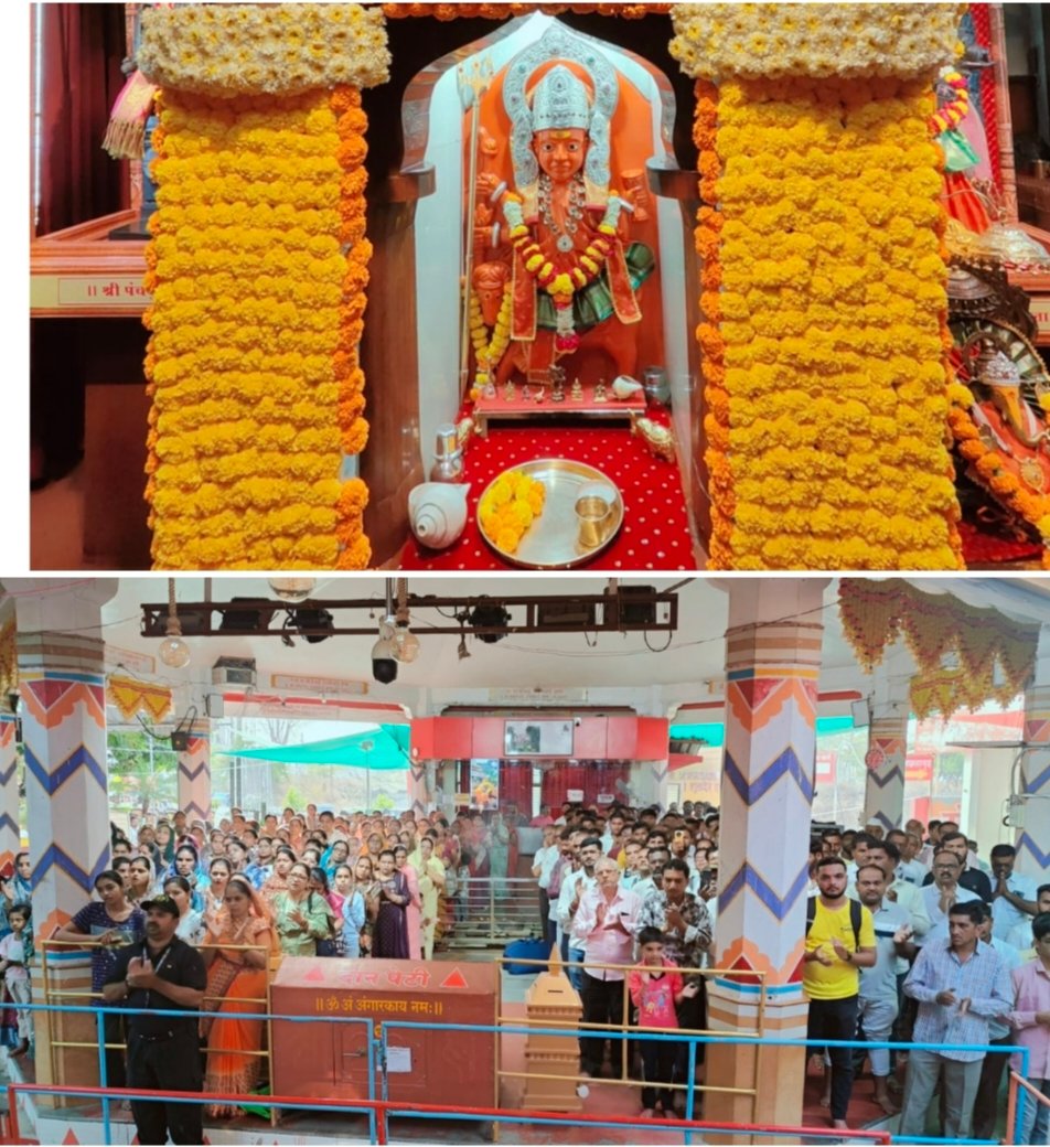 अंगारकी चतुर्थीला मंगळग्रह मंदिरात भक्तांचा जनसागर उसळला,  दुर्मिळ योगामुळे महाराष्ट्रासह देशभरातून भाविकांची मोठी उपस्थिती