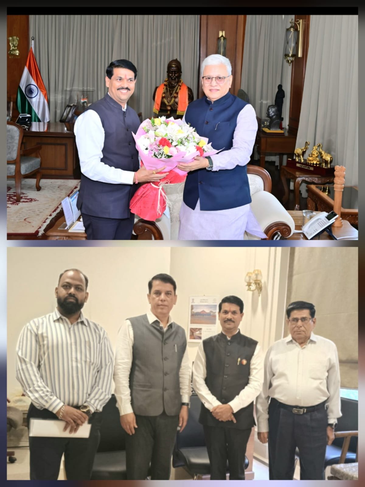 मुंबई विद्यापीठा अंतर्गत महाविद्यालयातील प्रलंबित प्रवेश व दंडप्रकरणी राज्यपालांची महामहीम राज्यपालांची भेट*