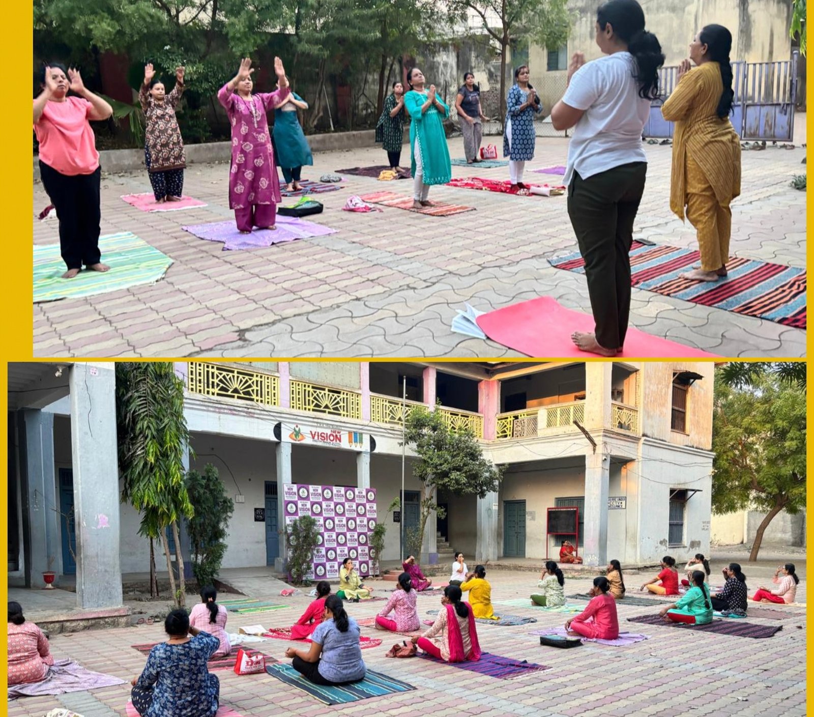 न्यू व्हिजन स्कूल, अमळनेर येथे सात दिवसीय योगशिबीर उत्साहात संपन्न , महिलांचा उत्स्फूर्त प्रतिसाद ; योग, प्राणायाम व शुद्धीक्रियांचे विनामूल्य प्रशिक्षण