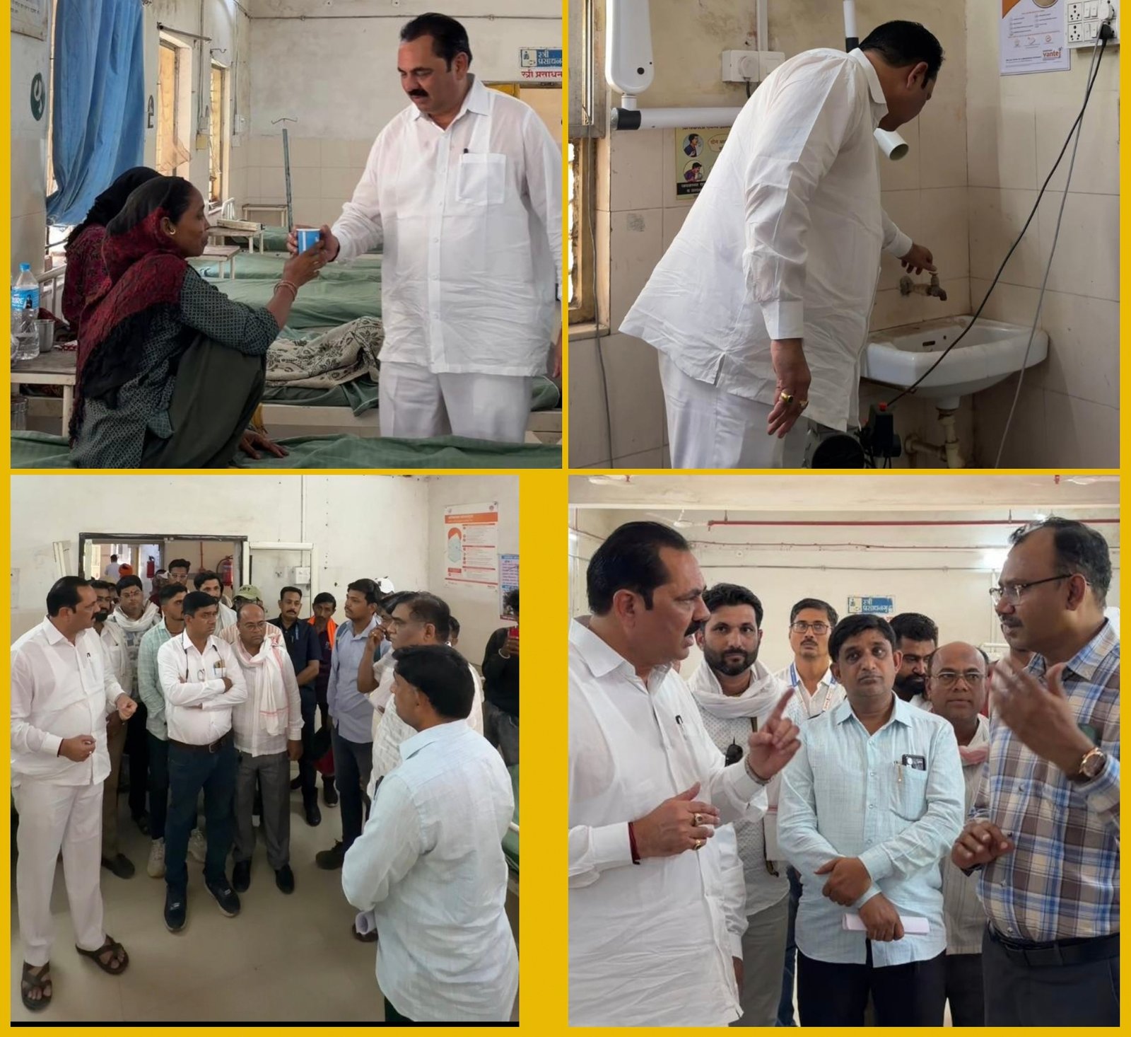 आमदार अनिल पाटील यांनी ग्रामीण रुग्णालयास भेट  ,उष्माघात कक्षाची केली पाहणी,उपजिल्हा रुग्णालयाचे काम दोन महिन्यात पूर्ण करण्याचे आदेश;