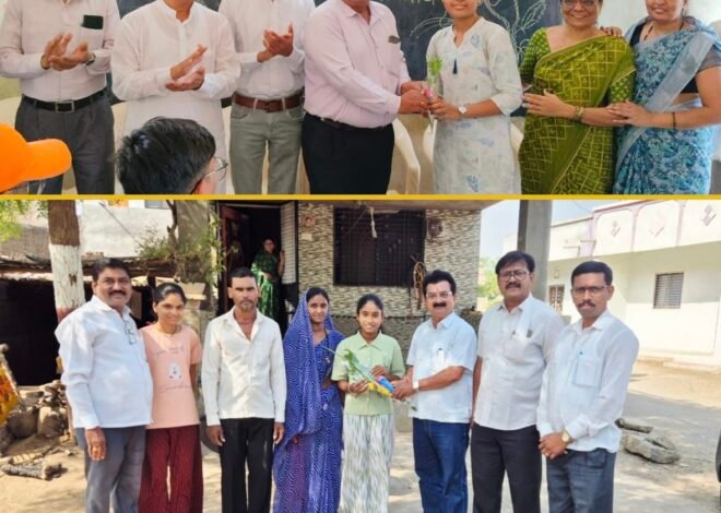 जे घेतील भरारी, शाळा त्यांच्या दारी!”  यशस्वी विद्यार्थ्यांच्या घरी जाऊन अभिनंदन करण्याचा तालुक्यात नवा ट्रेंड