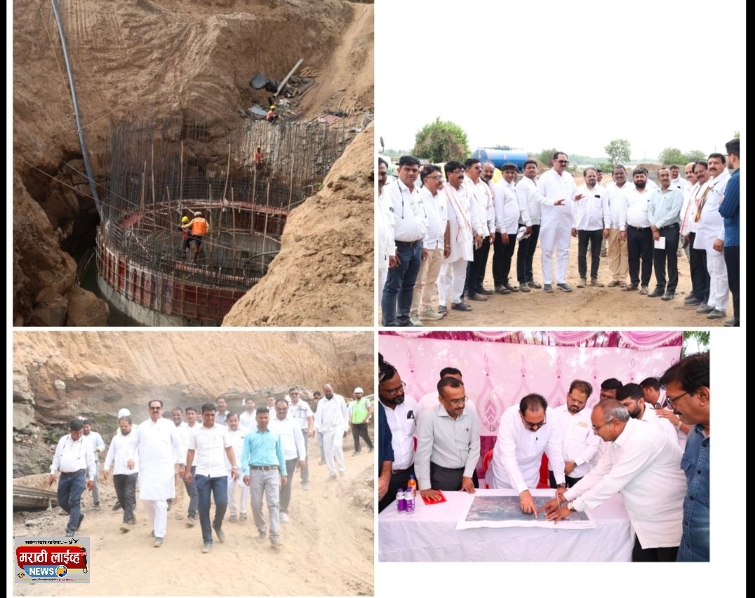 अमळनेरच्या पाणीप्रश्नावर मोठा दिलासा; पाडळसरे योजनेचे काम युद्धपातळीवर   ,आमदार अनिल पाटील यांची पाहणी, नगराध्यक्ष डॉ. बाविस्कर नगरसेवकांसह सहभागी