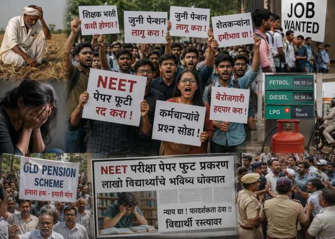 “पेपरफुटी, बेरोजगारी अन् महागाईच्या ज्वाळेत होरपळणारा देश… जनतेच्या आक्रोशाला जबाबदार कोण?”