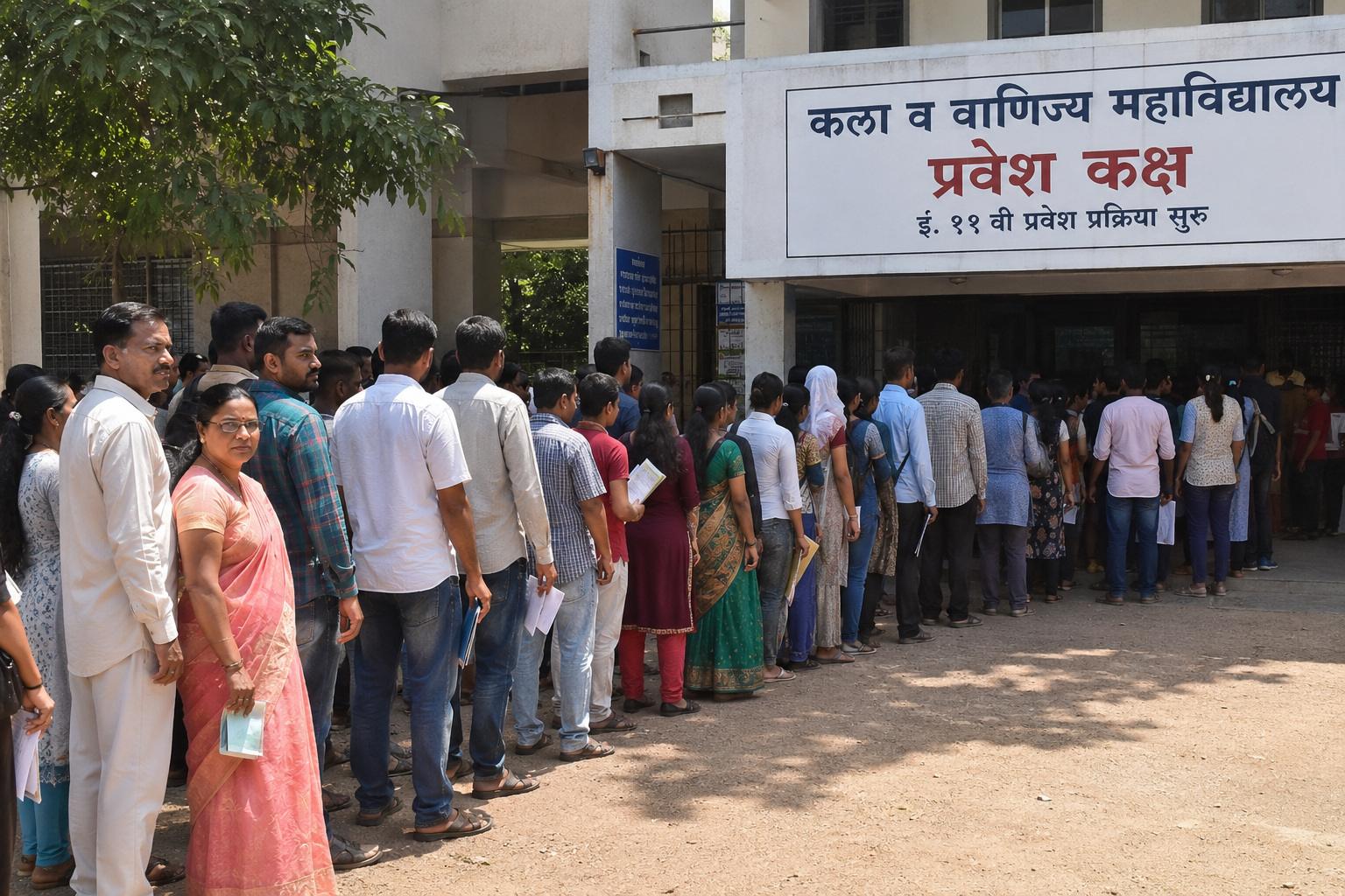 भर उन्हाळ्यात इ.११वी प्रवेशाचा मूळ एल.सी.व गुणपत्रक मिळालेले नसताना अट्टाहास का? विद्यार्थी-पालकांना वेठीस धरणारी प्रवेशप्रक्रिया? ,  @ प्रा.नंदन वळिंकार (जिल्हाध्यक्ष)डॉ.अतुल इंगळे {जुक्टो जिल्हा उपाध्यक्ष}, प्रा.अर्जुन मेटे {जळगांव महानगर जुक्टो कार्यकारिणी सदस्य}जळगांव:–