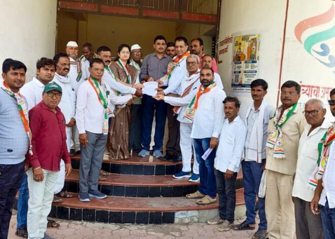 राष्ट्रवादी काँग्रेस शप पक्षातर्फे तहसिलला निवेदन…