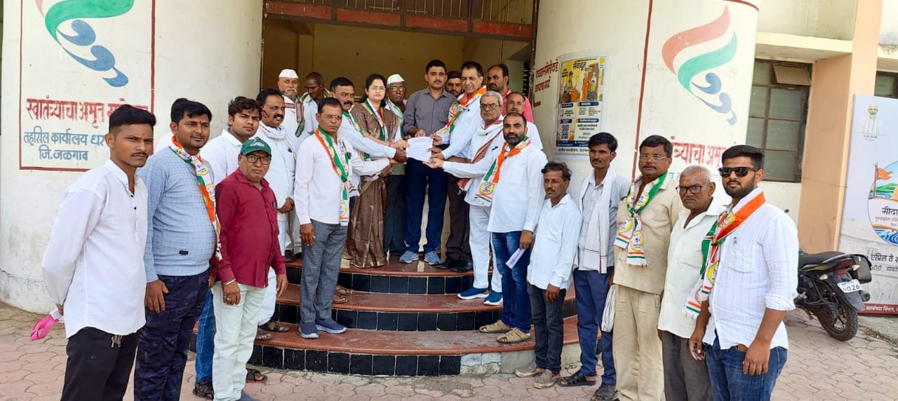 राष्ट्रवादी काँग्रेस शप पक्षातर्फे तहसिलला निवेदन…