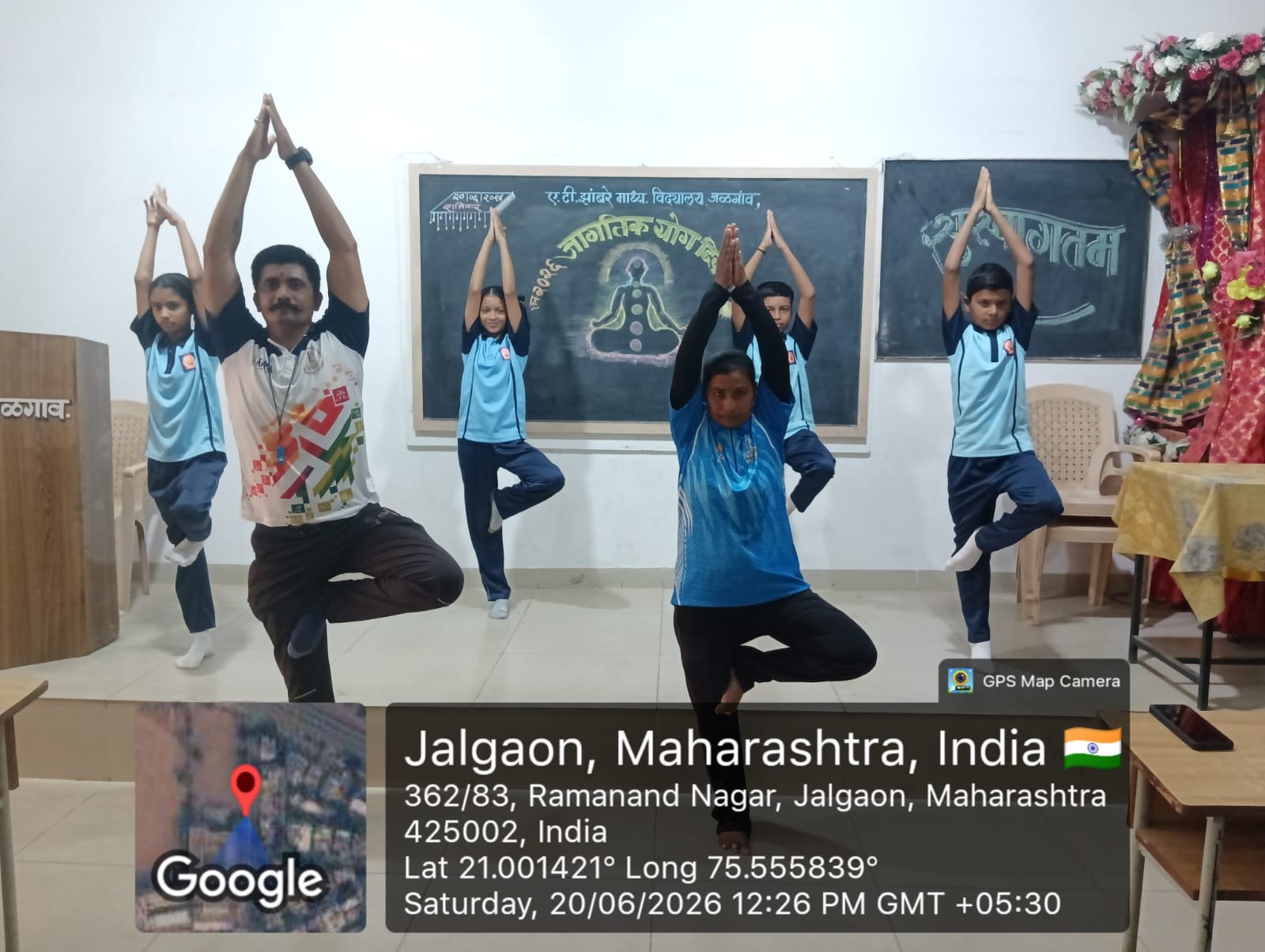 योगातून निरोगी जीवनाचा संदेश : ए. टी. झांबरे माध्यमिक विद्यालयात योग दिन उत्साहात*