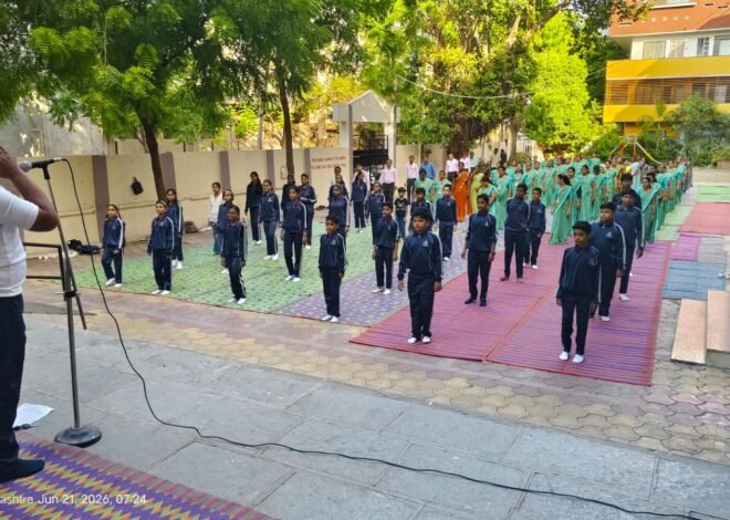 “योगातून निरोगीपणाचा मंत्र; पी.बी.ए. इंग्लिश मीडियम स्कूलमध्ये जागतिक योग दिन उत्साहात”