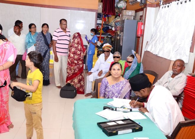 मोफत मोतीबिंदू तपासणी शिबिरास उत्स्फूर्त प्रतिसाद*,  *शस्त्रक्रियेसाठी पात्र ठरलेले रुग्ण वाहनाद्वारे पनवेल येथे रवाना*