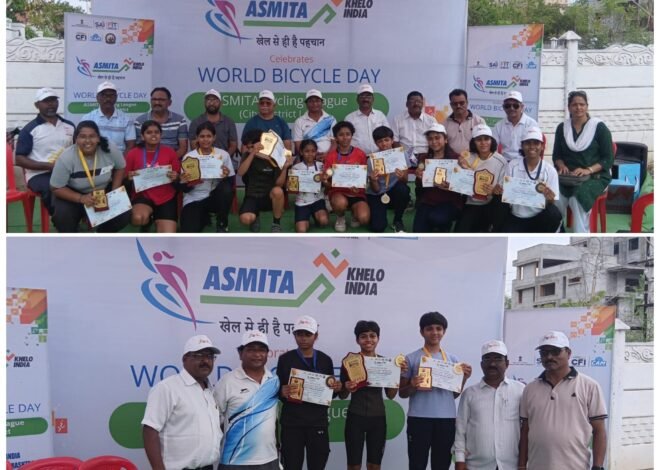 ‘अस्मिता खेलो इंडिया वूमेन्स सायकलिंग लीग’ला उत्स्फूर्त प्रतिसाद; वर्ल्ड सायकल डे निमित्त जळगावात रंगली थरारक सायकल स्पर्धा