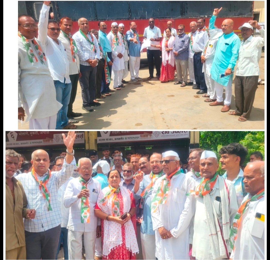 एसटी महामंडळाच्या अन्यायकारक बस भाडेवाढीविरोधात अमळनेर काँग्रेसचे तीव्र आंदोलन , आगार व्यवस्थापकांना निवेदन; स्वच्छता अधिभार व वाढीव भाडे तातडीने रद्द करण्याची मागणी, बसस्थानकात घोषणाबाजी करून प्रवाशांची जनजागृती