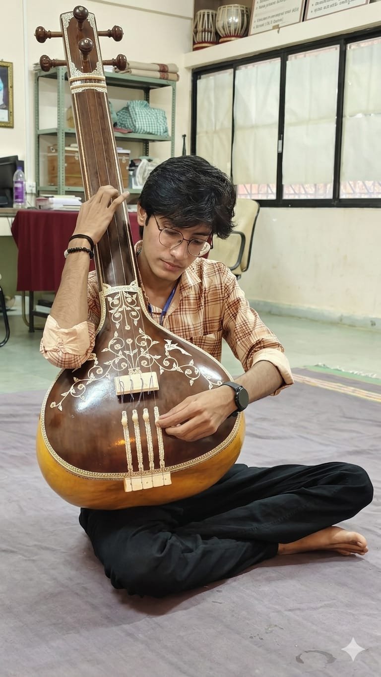 जिद्द, कठोर साधना अन् वडिलांची सावली: आईच्या स्मृतीला सुरांची आदरांजली; अनुराग जगदाळे एम.ए. संगीतात उत्तर महाराष्ट्र विद्यापीठात प्रथम!*