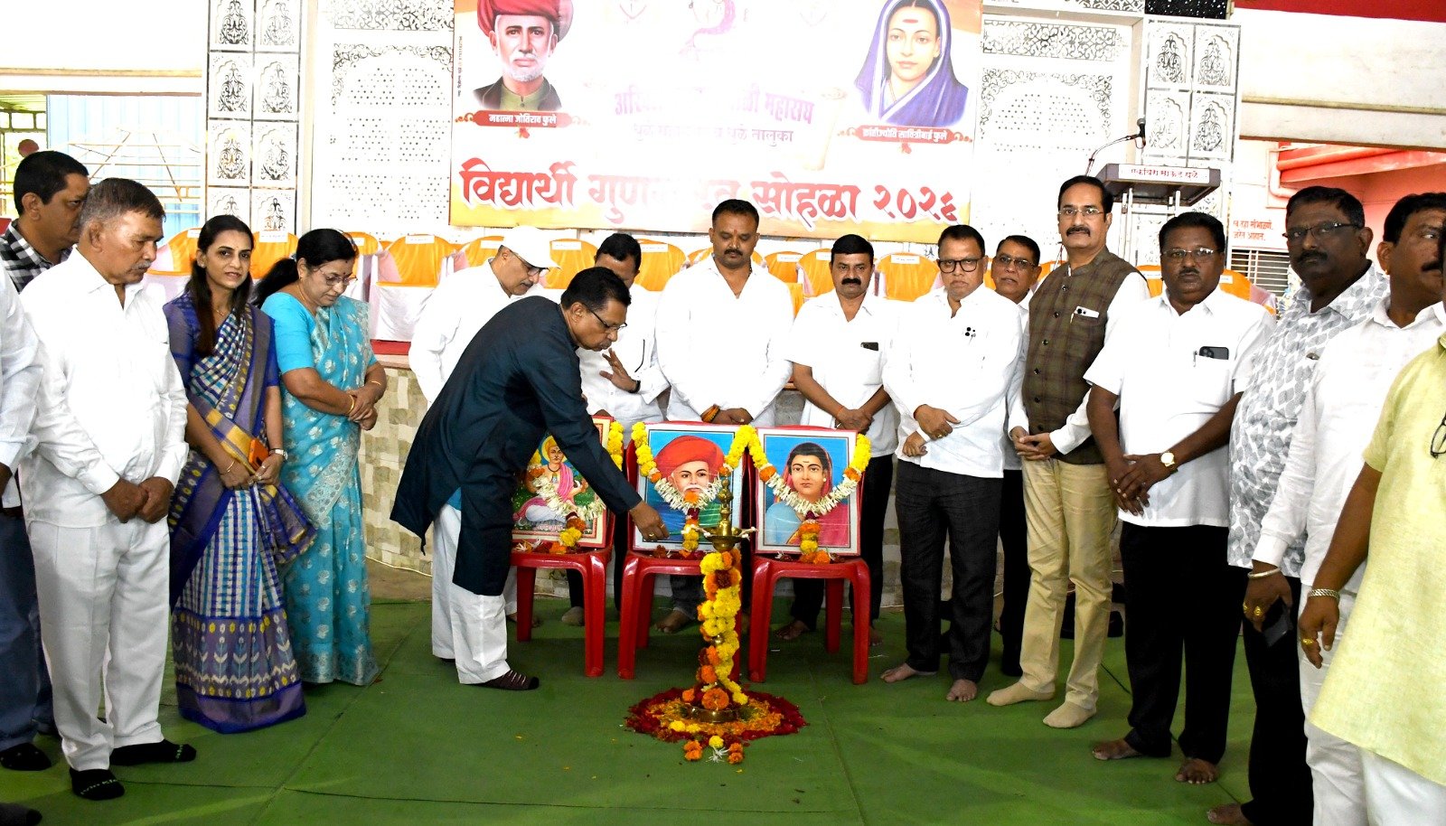 गुणवंतांनी उच्च ध्येय निश्चित करून समाजाचे नाव उज्ज्वल करावे!”  -विलासराव पाटील यांचे आवाहन  , गुणवंत विद्यार्थ्यांच्या यशाला माळी महासंघाची कौतुकाची थाप