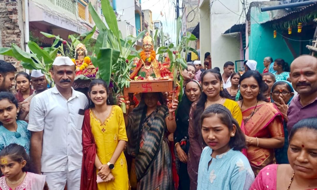 धरणगावात कानुबाई मातेचा उत्सव थाटा – माटात संपन्न !…  ,खान्देशाची कुलदैवत कानुबाई माता : शिवाजी देशमुख ( उपाध्यक्ष – माळी समाज )