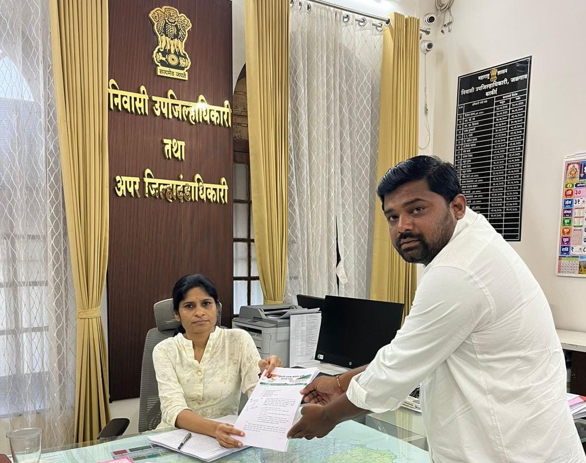 प्रभाग १६ मध्ये नाला अरुंद झाला, पुराचा धोका वाढला! अतिक्रमणाविरोधात भूषण भदाणे आक्रमक