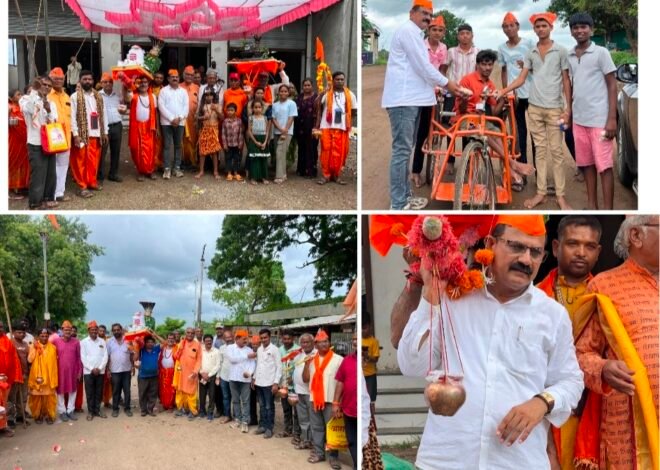 एकतेच्या भक्तिभावाने निनादली अमळनेरची कावड यात्रा!,  सर्वपक्षीय पदाधिकारी, विविध संघटनांचे कार्यकर्ते व हजारो शिवभक्तांचा उत्स्फूर्त सहभाग; श्री. वर्णेश्वर महादेव मंदिर संस्थानच्या परंपरेला भव्य स्वरूप