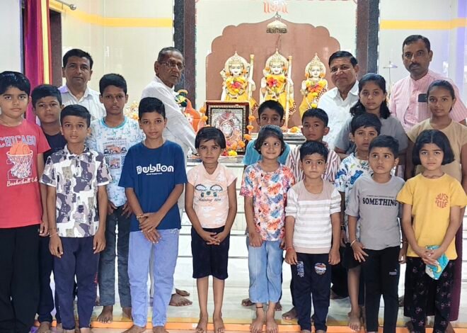 मोबाईल-टीव्हीपासून दूर, संस्कारांच्या वाटेवर! गजानन महाराज मंदिरात बालसंस्कार केंद्र सुरू